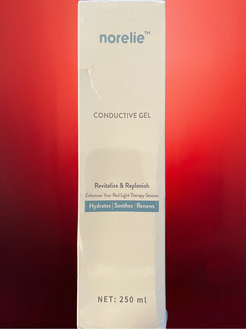 NORELIE Red Light Therapy Conductive Gel 250ml New Sealed Vegan Skincare - Picture 2 of 5